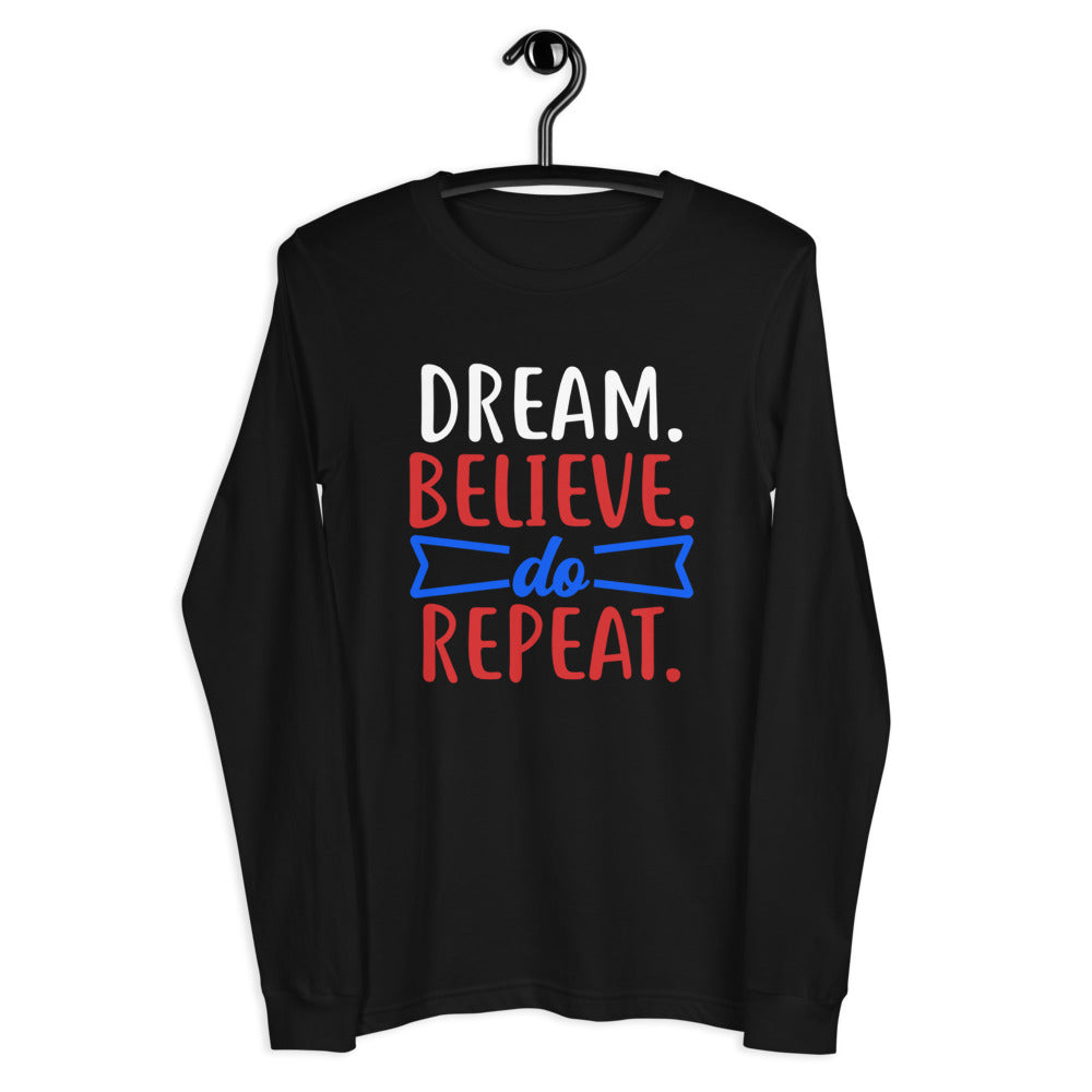 Dream Believe Long Sleeve Tee - Thecoloringpen