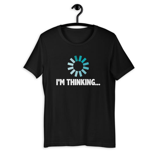 i'm thinking half-sleeve t-shirt - Thecoloringpen