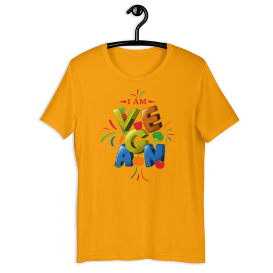I am Vegan -SS Unisex T-Shirt